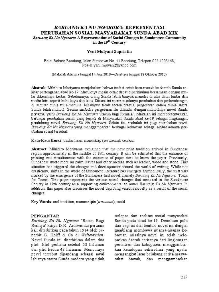 Kesimpulan Cerita Lutung Kasarung Bahasa Sunda