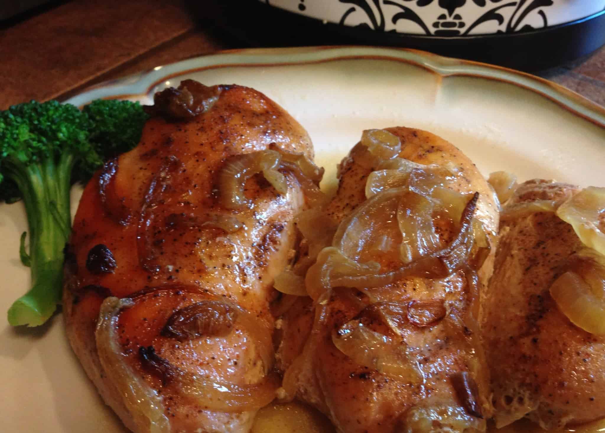 Super easy baked chicken breast in the crock-pot