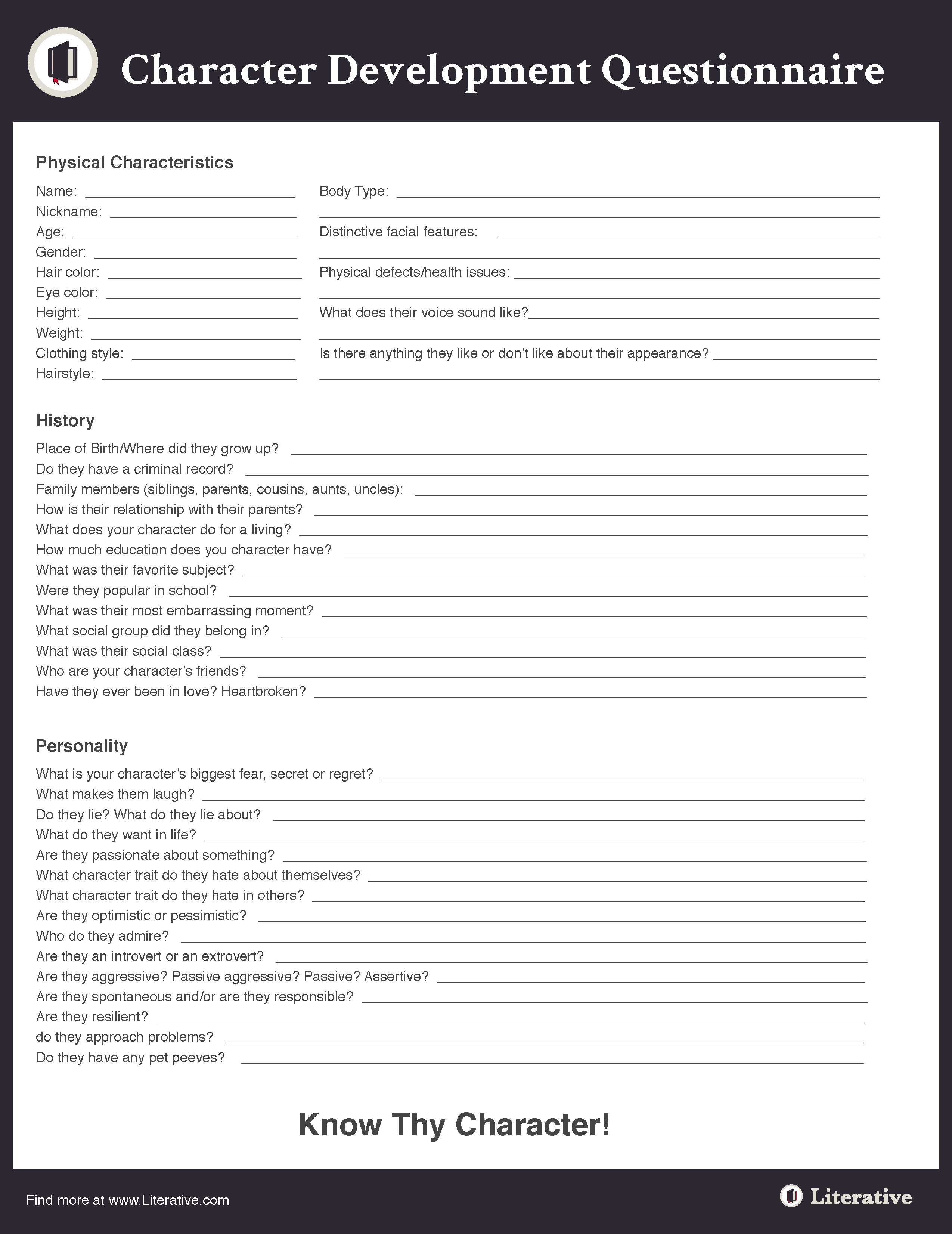Character Development Template Character Worksheets Character - City Designs - High Quality Desktop Collection