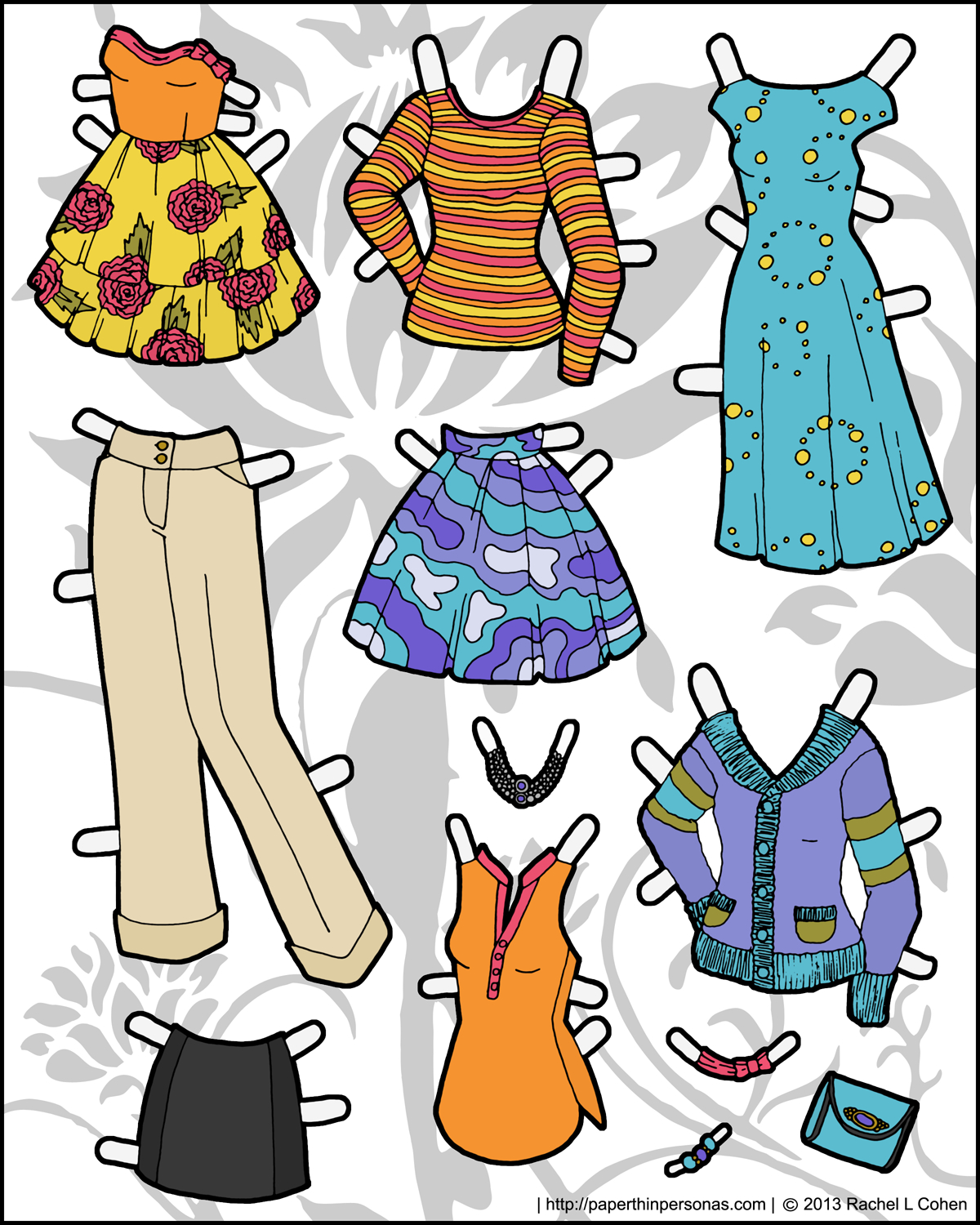 Free printable paper dolls and clothes