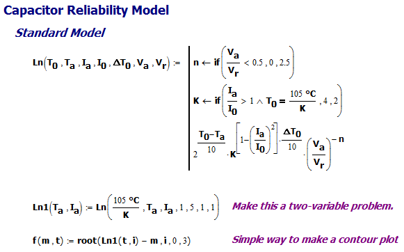 Estimating The Lifetime Of An Electrolytic Capacitor Math