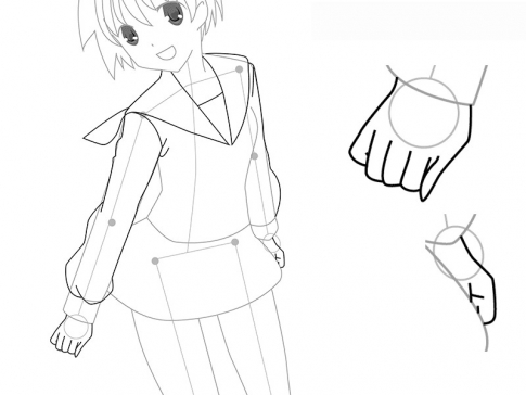 как красиво нарисовать лежащую девушку