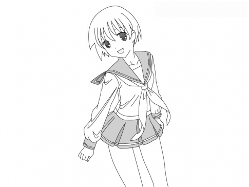 как красиво нарисовать лежащую девушку