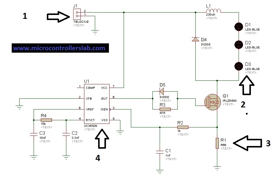 Led Driver Using Uc3842