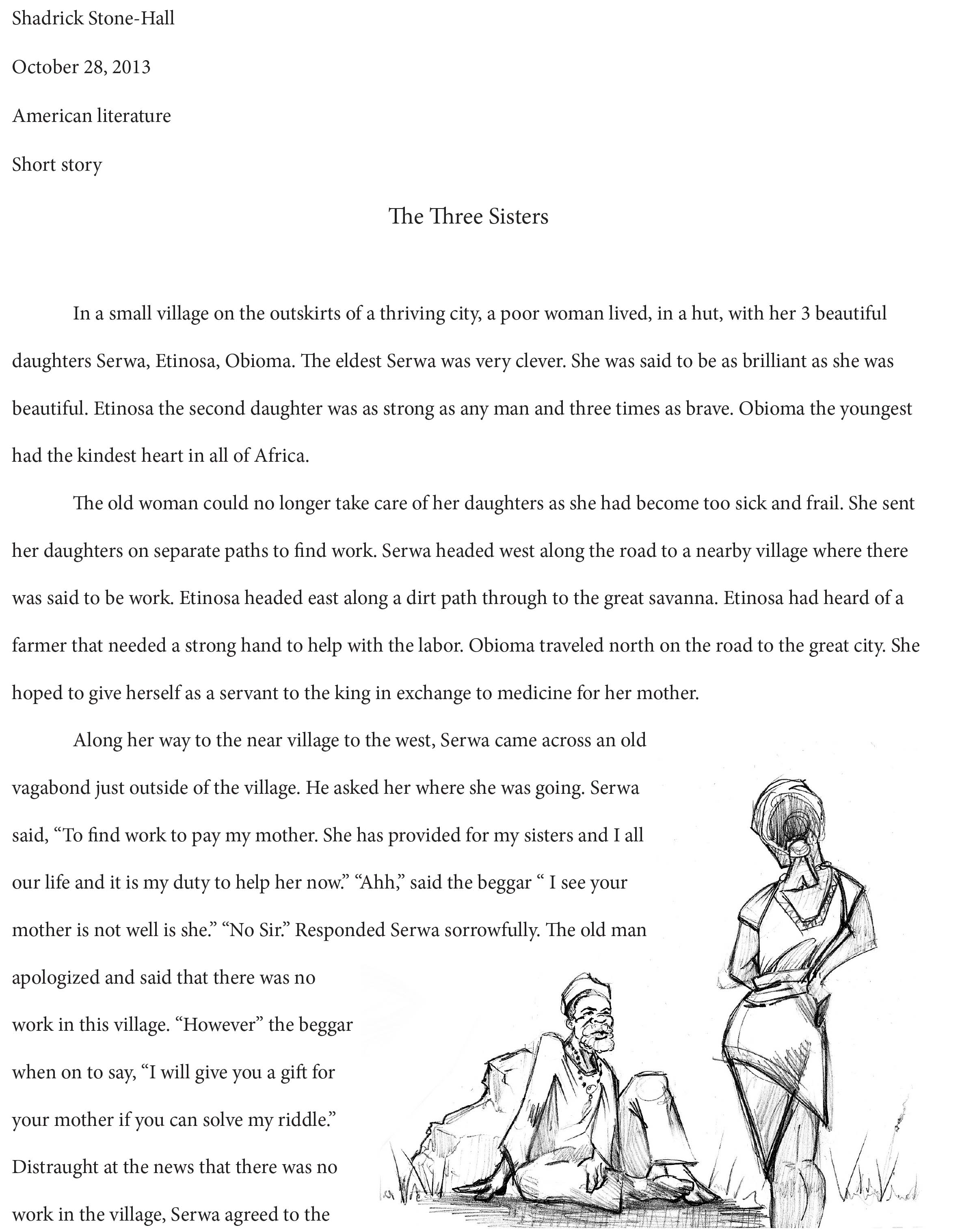 Where is it written short story