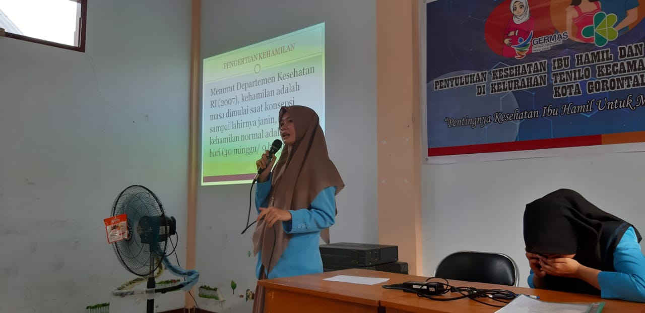 Penyuluhan Kesehatan Ibu Hamil dan Pentingnya ASI Eksklusif di kel. Tenilo  Kec. Kota Barat - Poltekkes Kemenkes Gorontalo