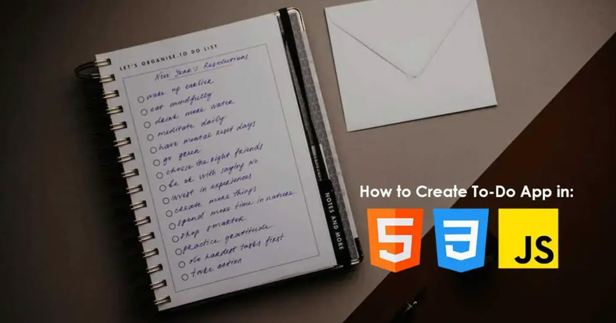 How to Create To-Do App in HTML, CSS, & JS