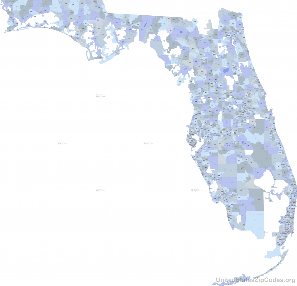 Printable Florida Zip Code Map Maps Free Download.