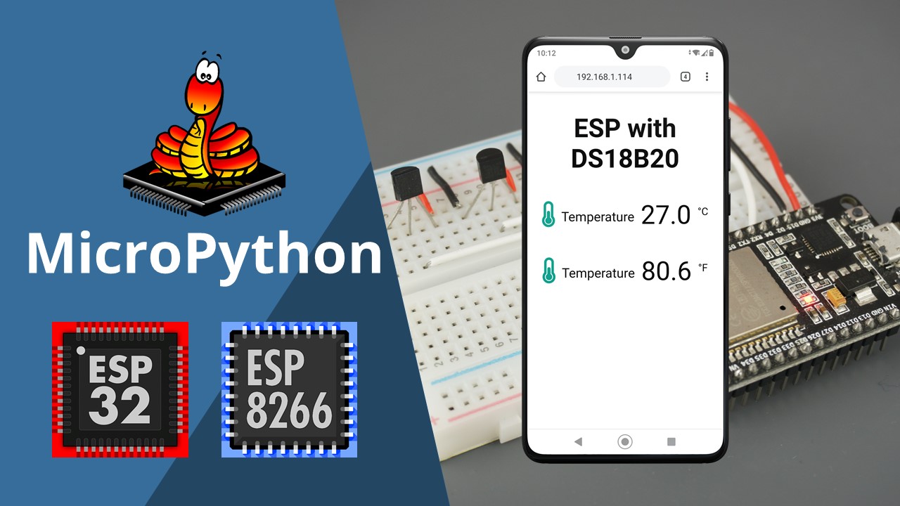 Esp32 Esp8266 Micropython Ds18b20 Temperature Web Server Random Nerd Tutorials - Space Illustrations - Amazing HD Collection