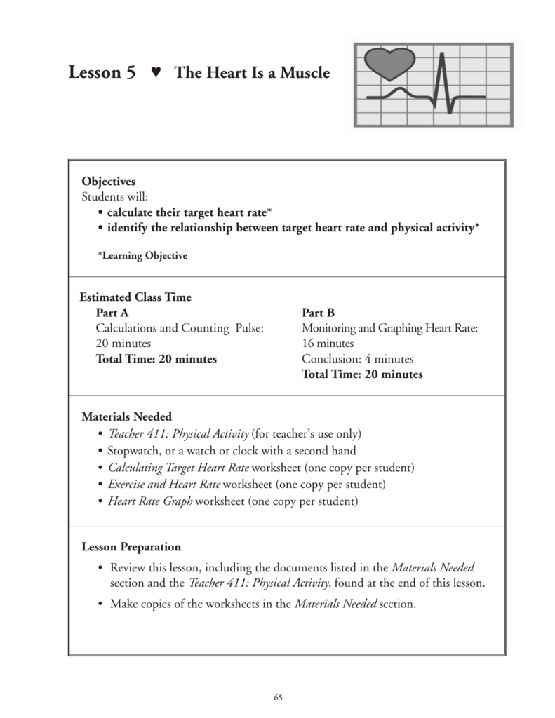 20++ target heart rate worksheet
