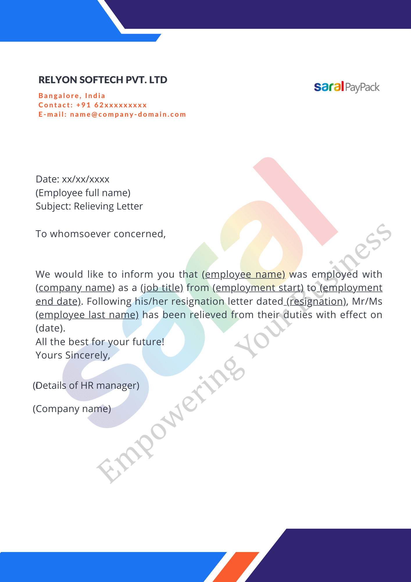 Relieving Letter Format Image Pdf - 4K Space Photos for Desktop