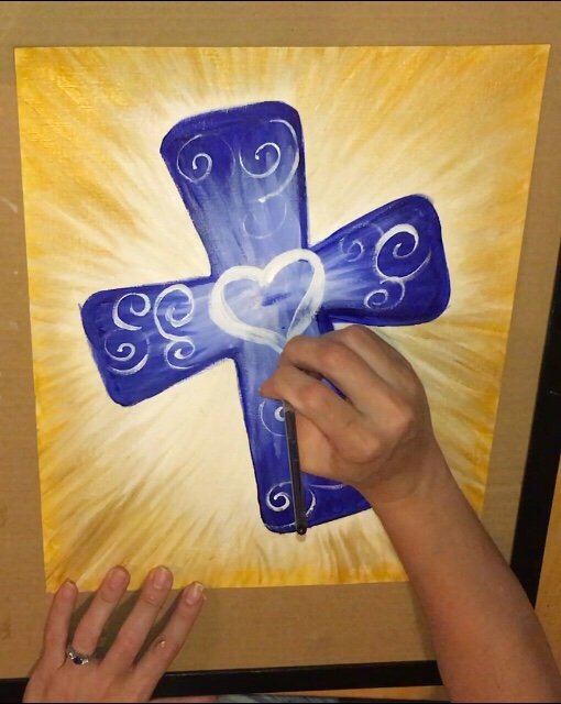 pic Easy Acrylic Cross Paintings cross painting acrylic painting