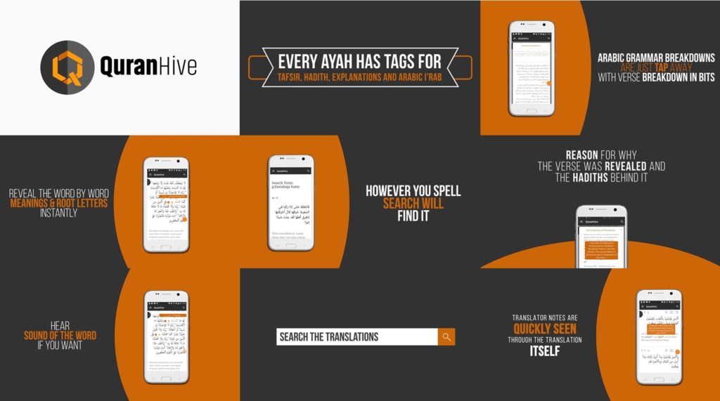 App Quranhive Quran Recitation With Translation Tafsir Grammar And Hadith English Arabic The Clear Evidence 