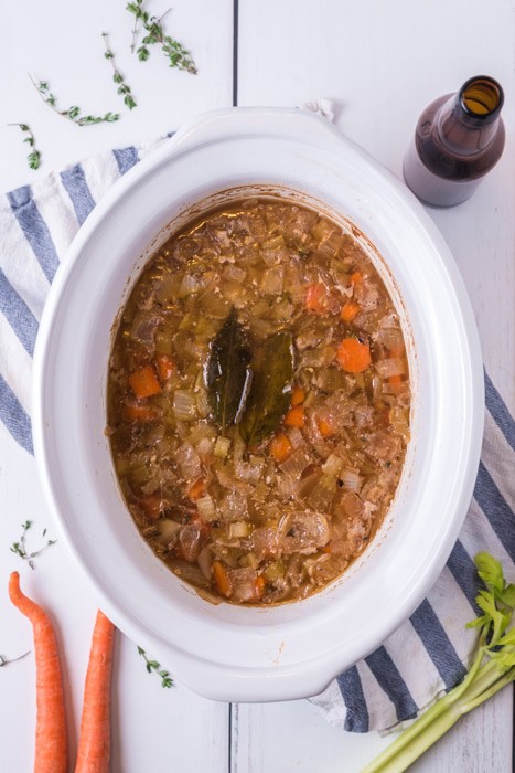 Slow cooker beef stew with ale