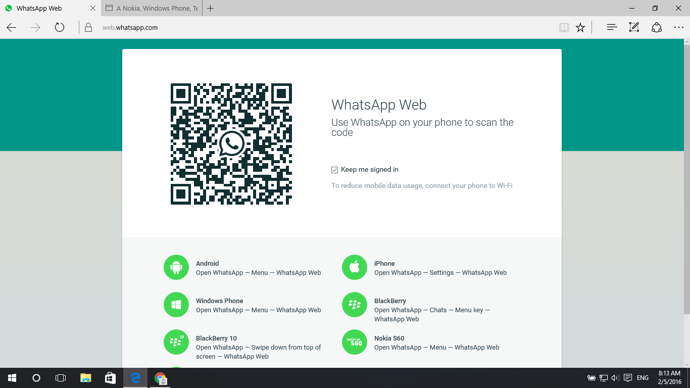 Whatsapp Web Now Supports Microsoft Edge Browser Wincentral