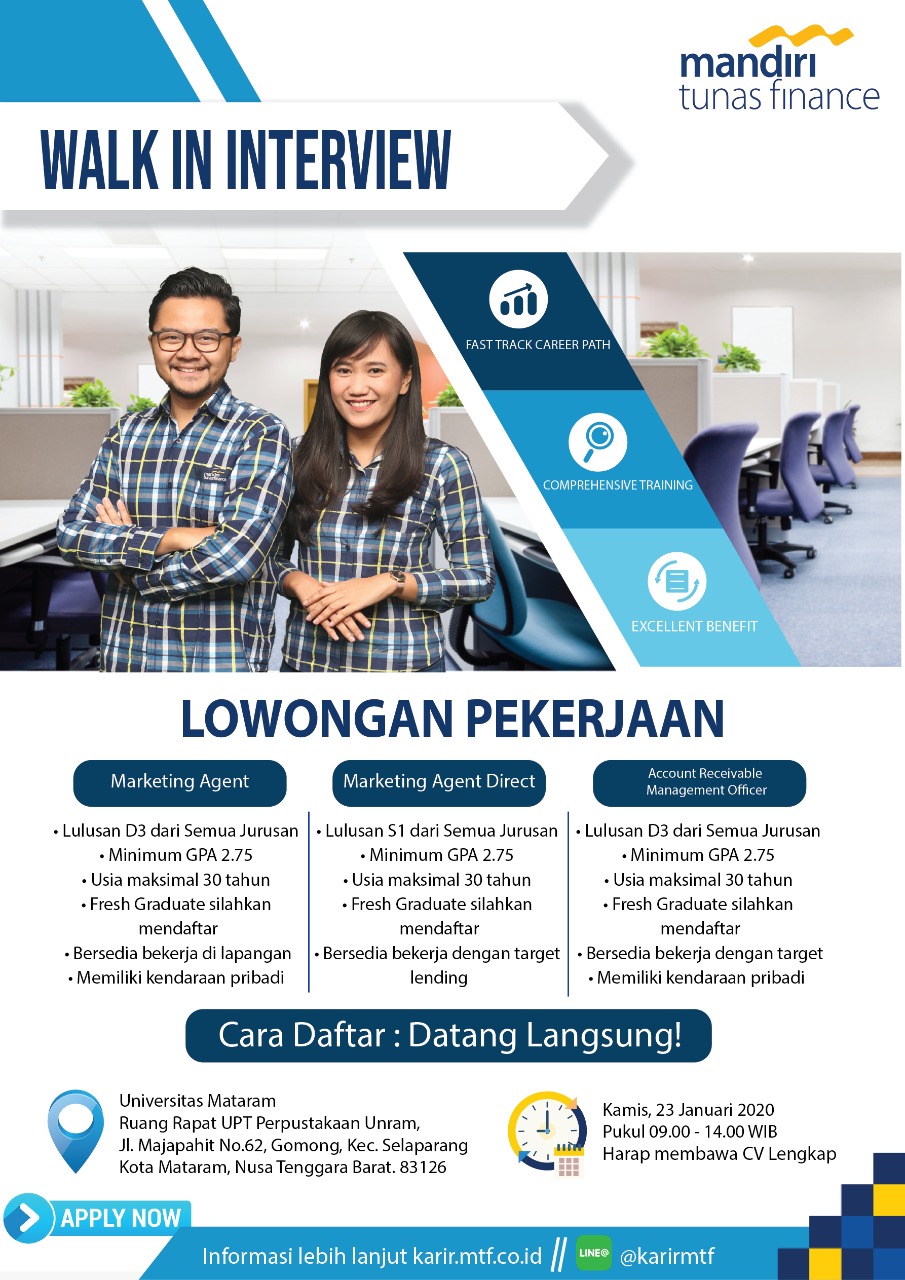 Lowongan Pekerjaan Bank Mandiri - Universitas Mataram