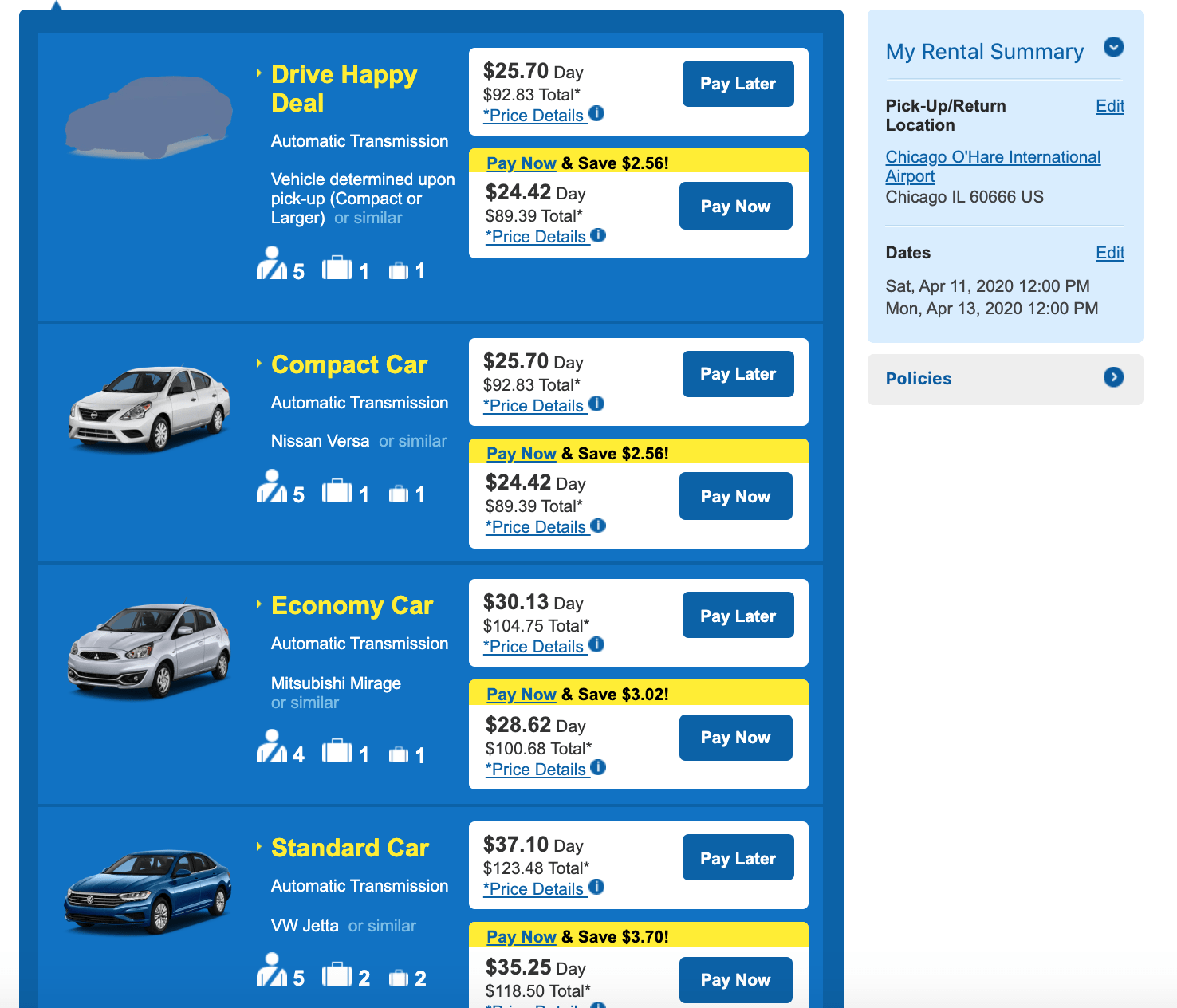 alamo car rental orlando on economy vs compact car alamo
