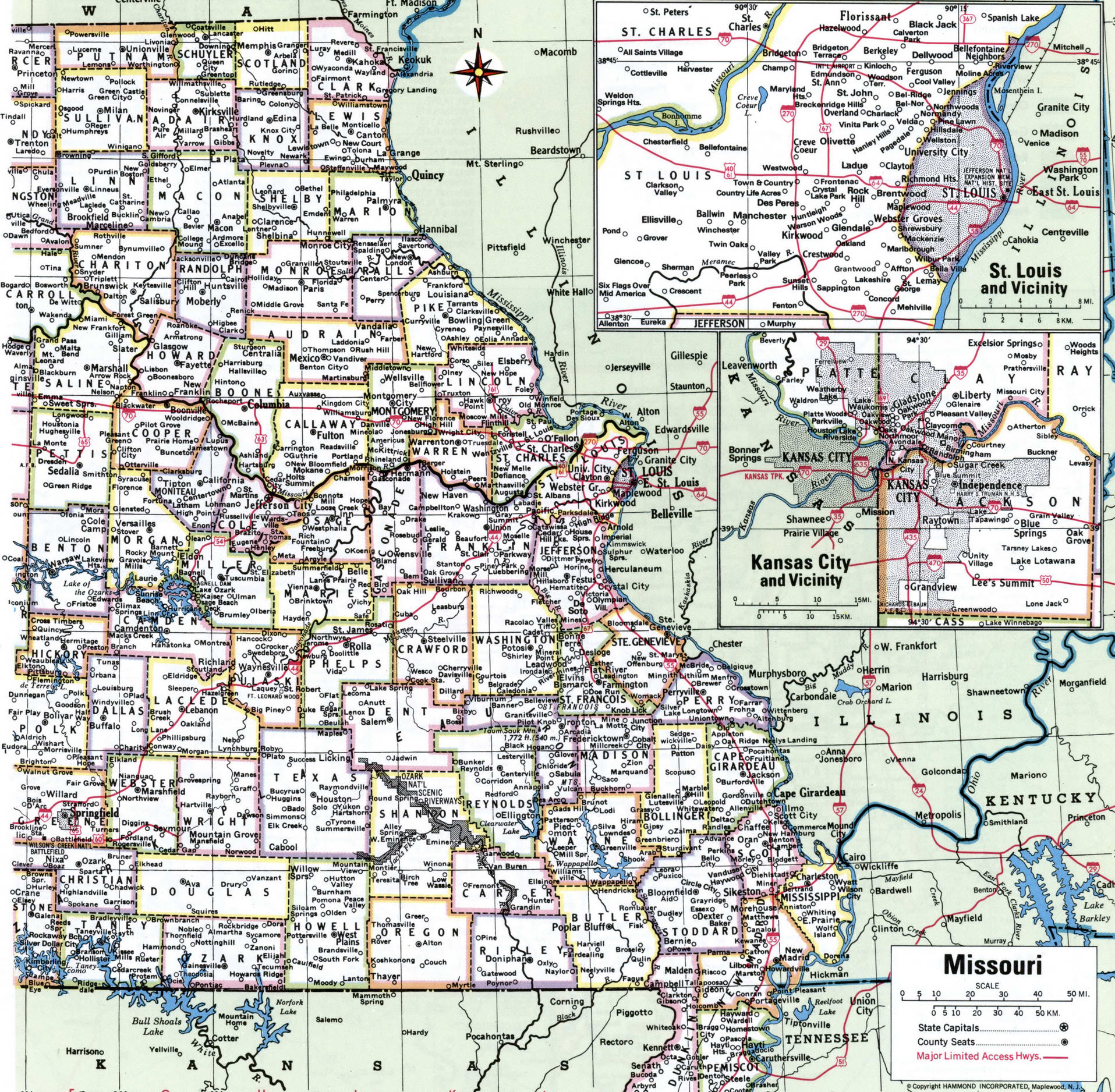 Map Showing Counties In Missouri At Spencer Wolfe Blog 261 Mis 