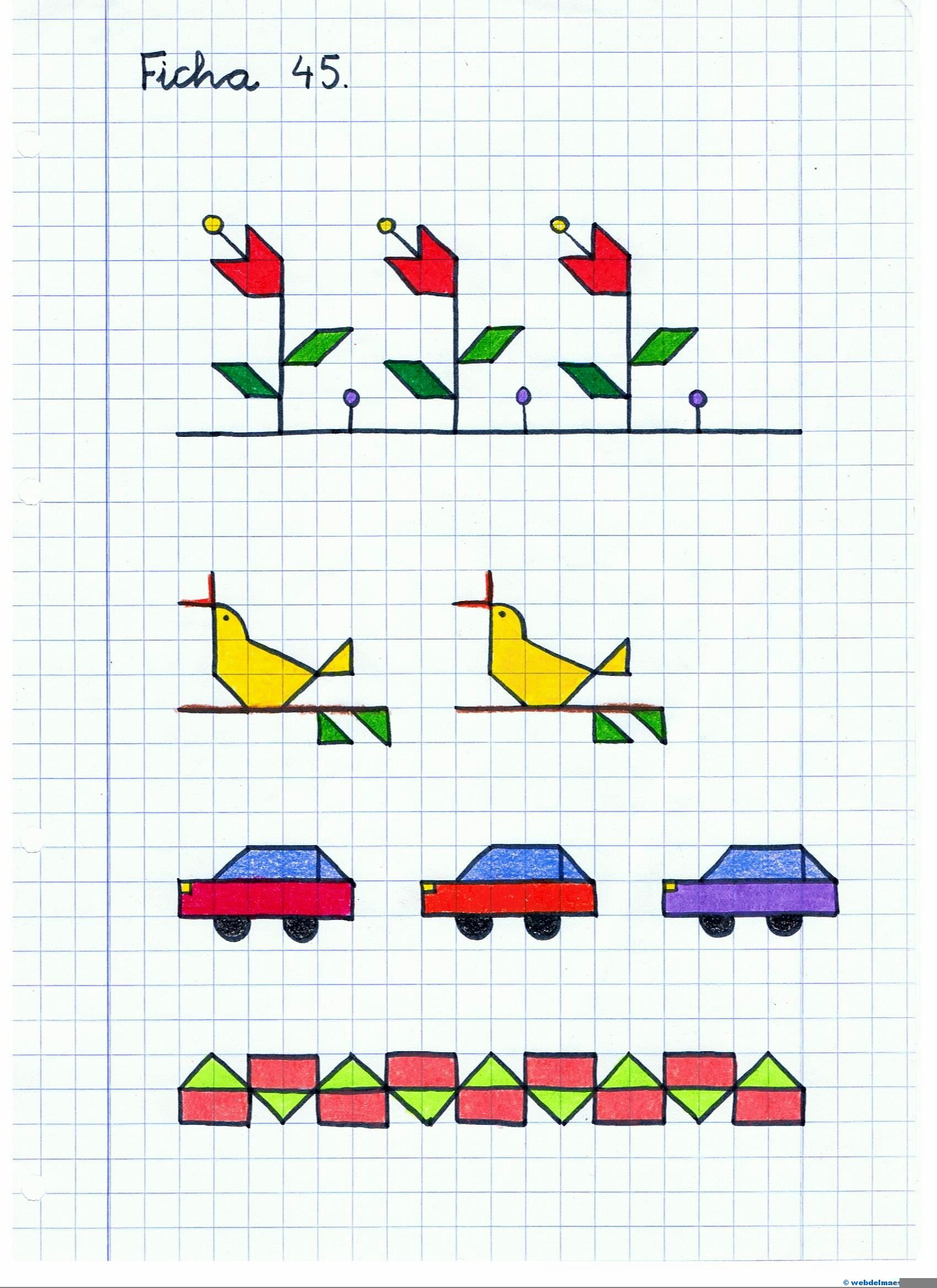 Dibujos De Ninos Imagenes De Dibujos Para Hacer En Cuaderno Cuadriculado