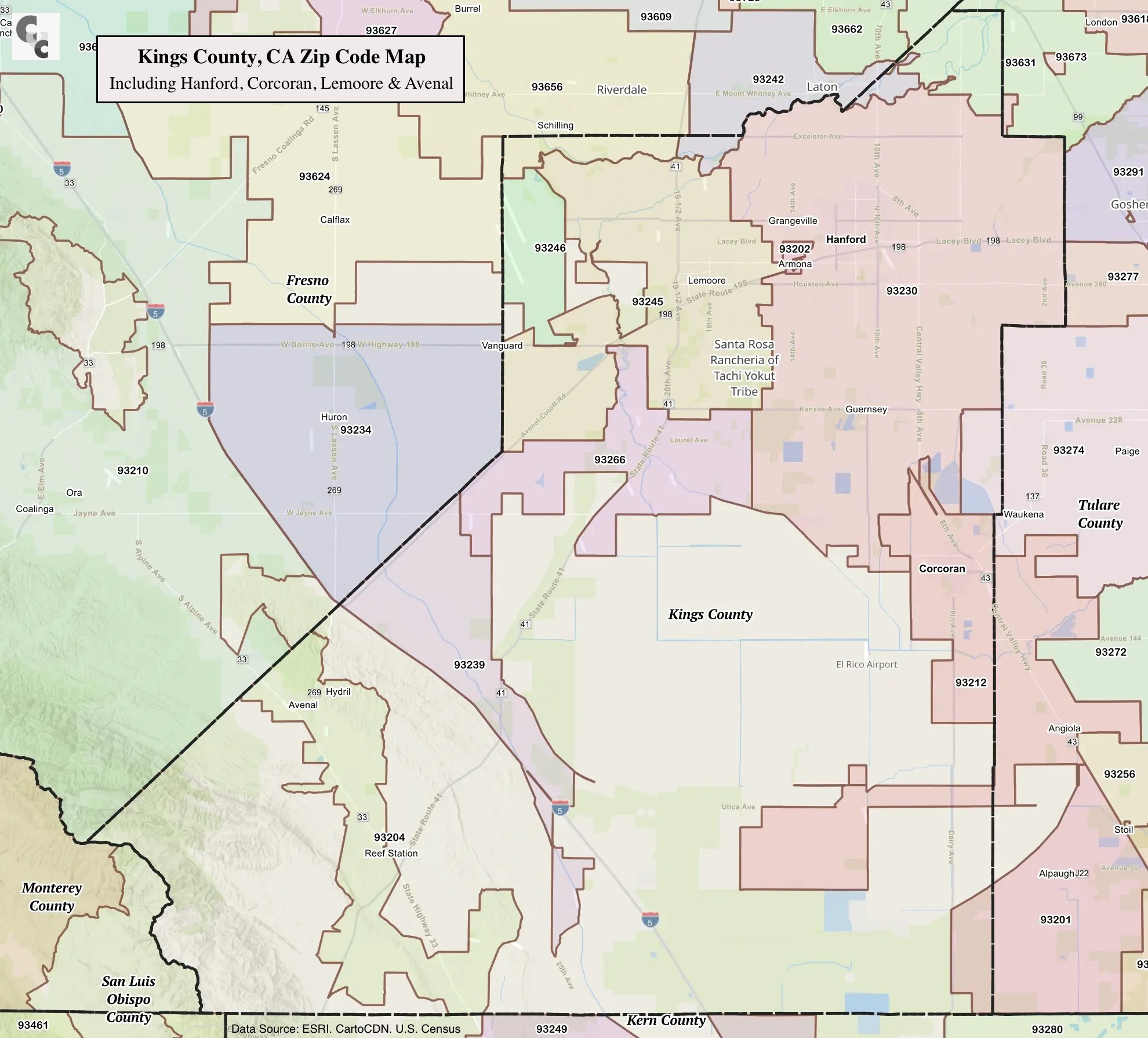 What S The Zip Code For Fresno California At Luis Silva Blog Kings County Zip Code Map 