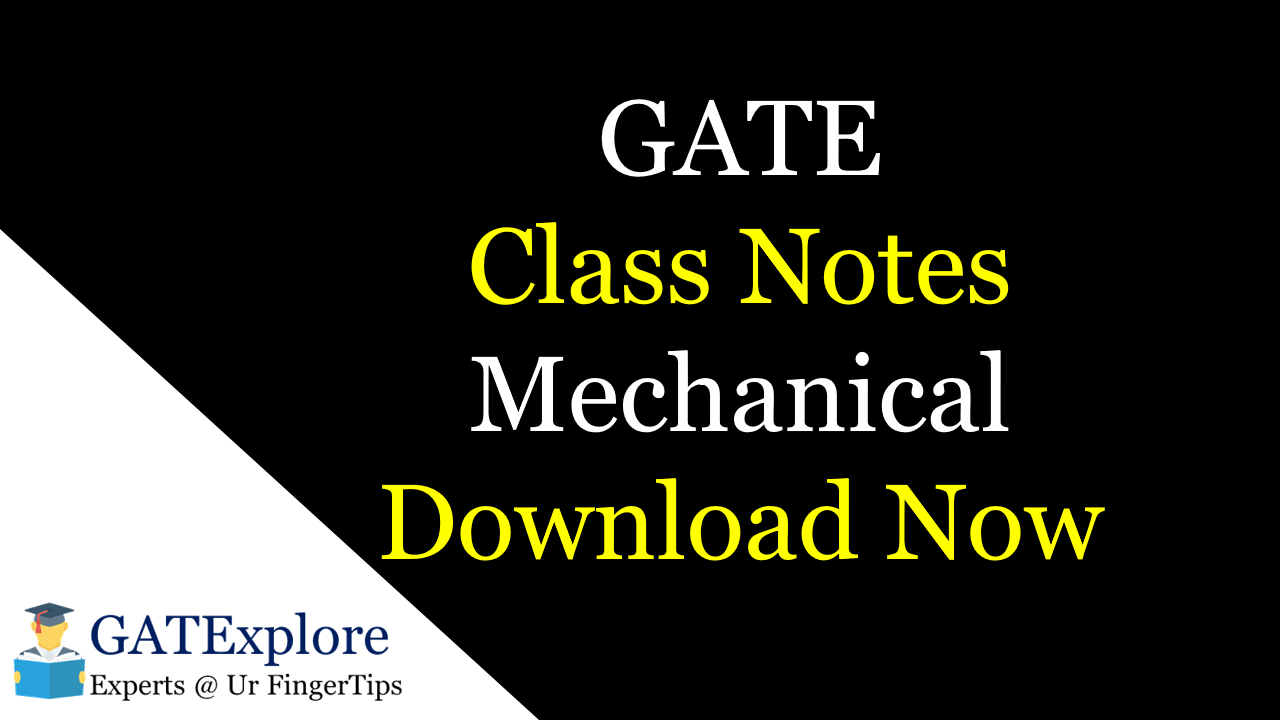 Pdf Made Easy Gate Class Notes Mechanical Engineering