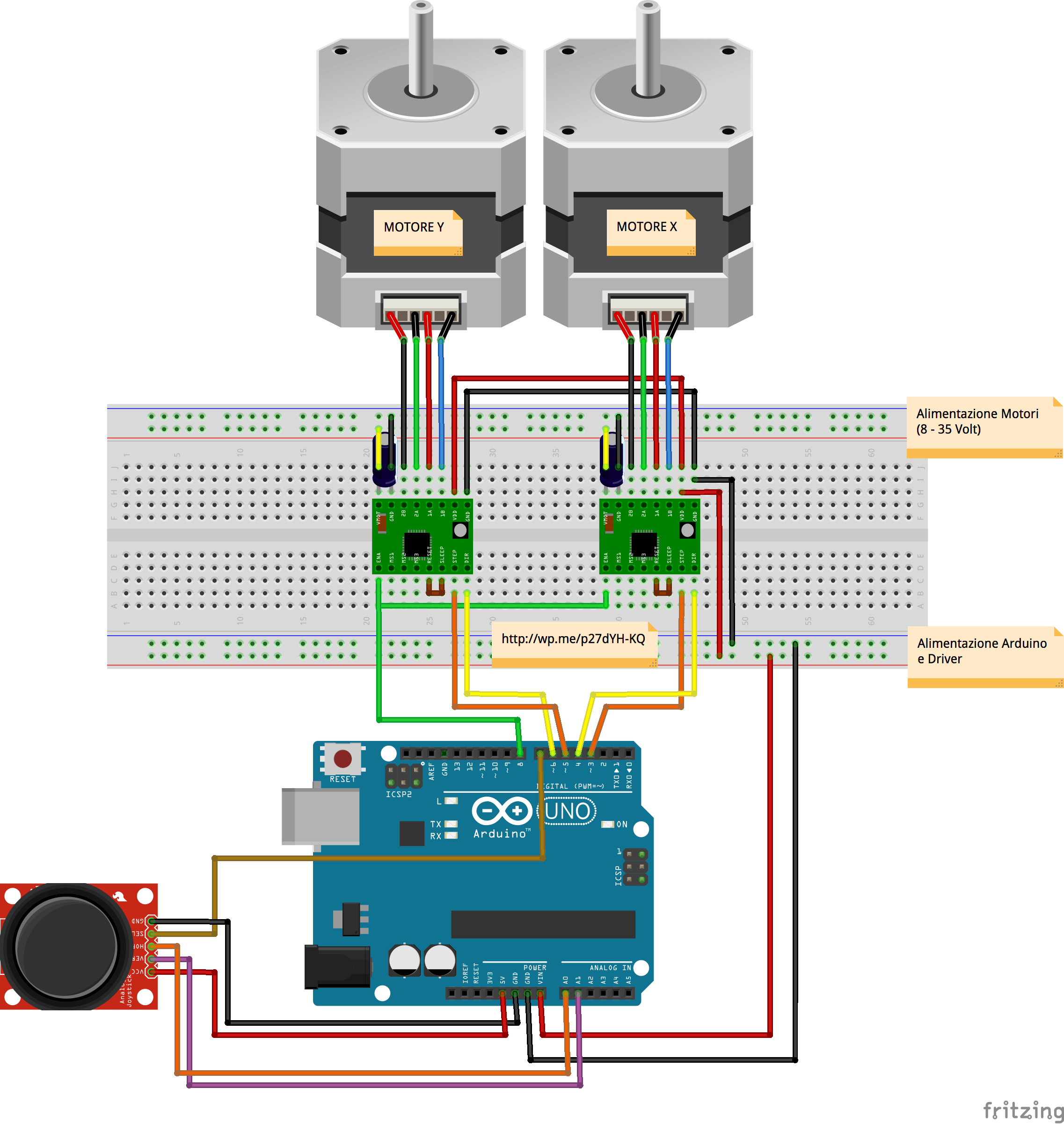 Controllo Di Due Motori Passo Passo Con Arduino E Un Joystick Andrea Lombardo