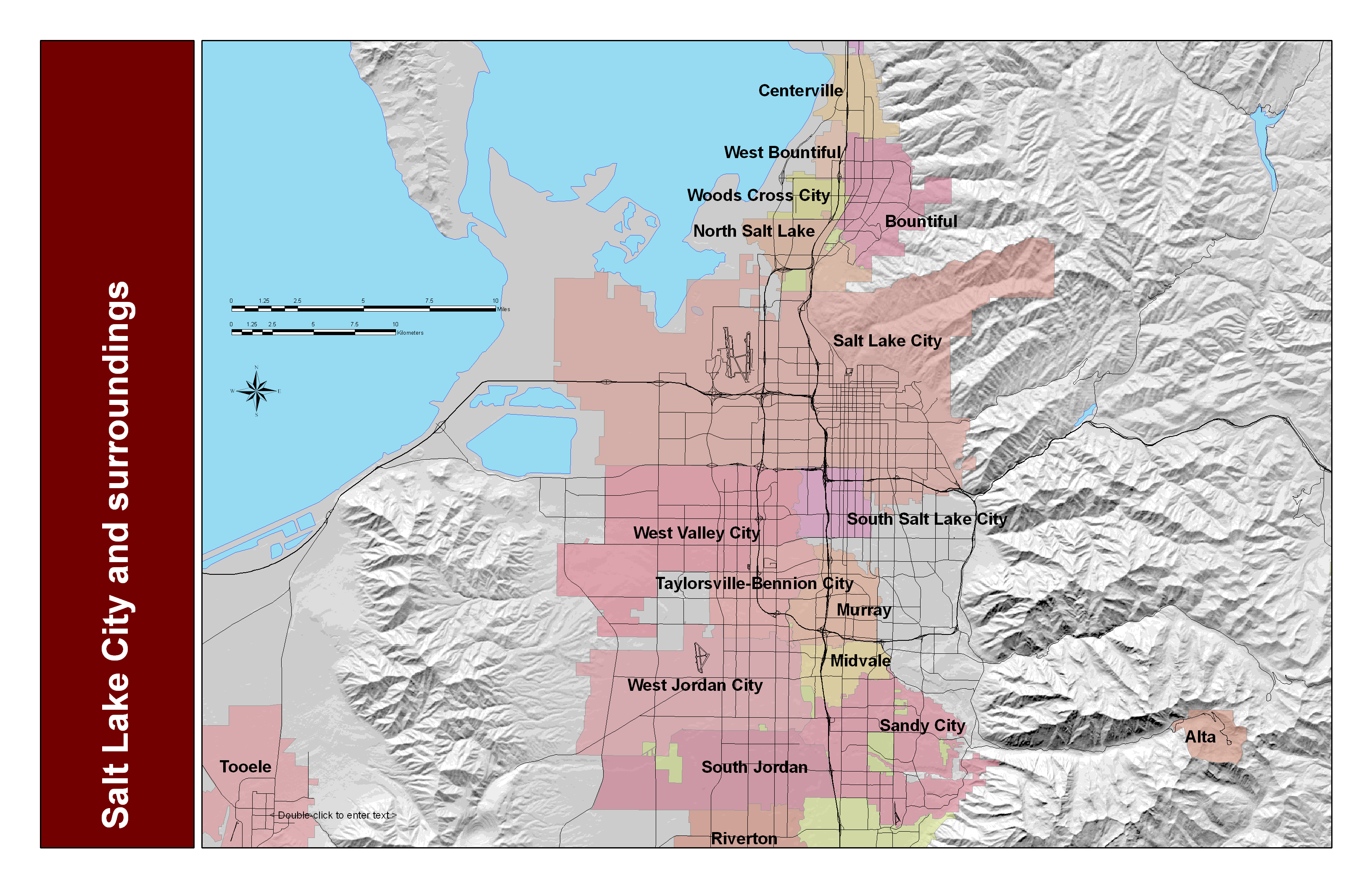 Donde Queda Utah Salt Lake City A Guide For Travelers Typeost And Surrounding Area Map.