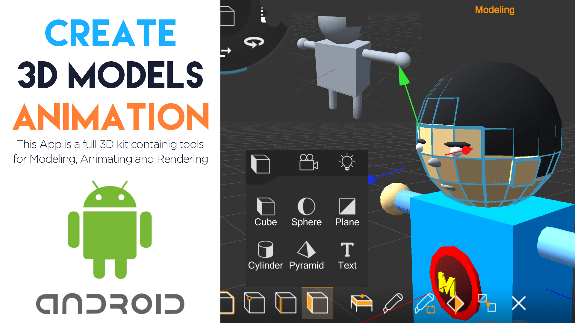 Create A Professional 3d Animations Using Your Mobile Phone Download Android App Mtc Tutorials