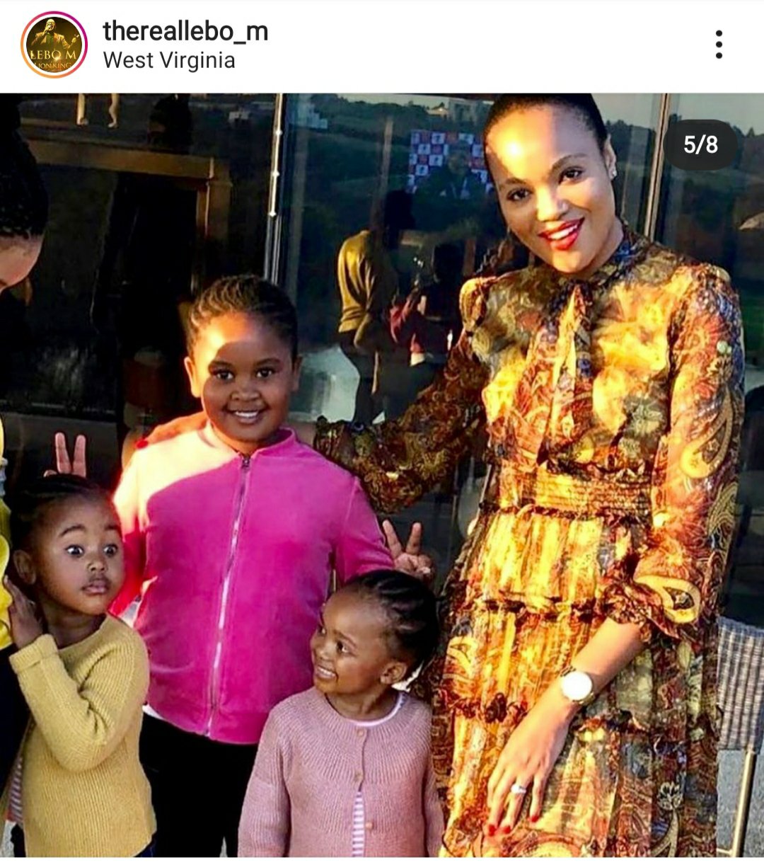 pix Lebo M Children south africa rich and famous