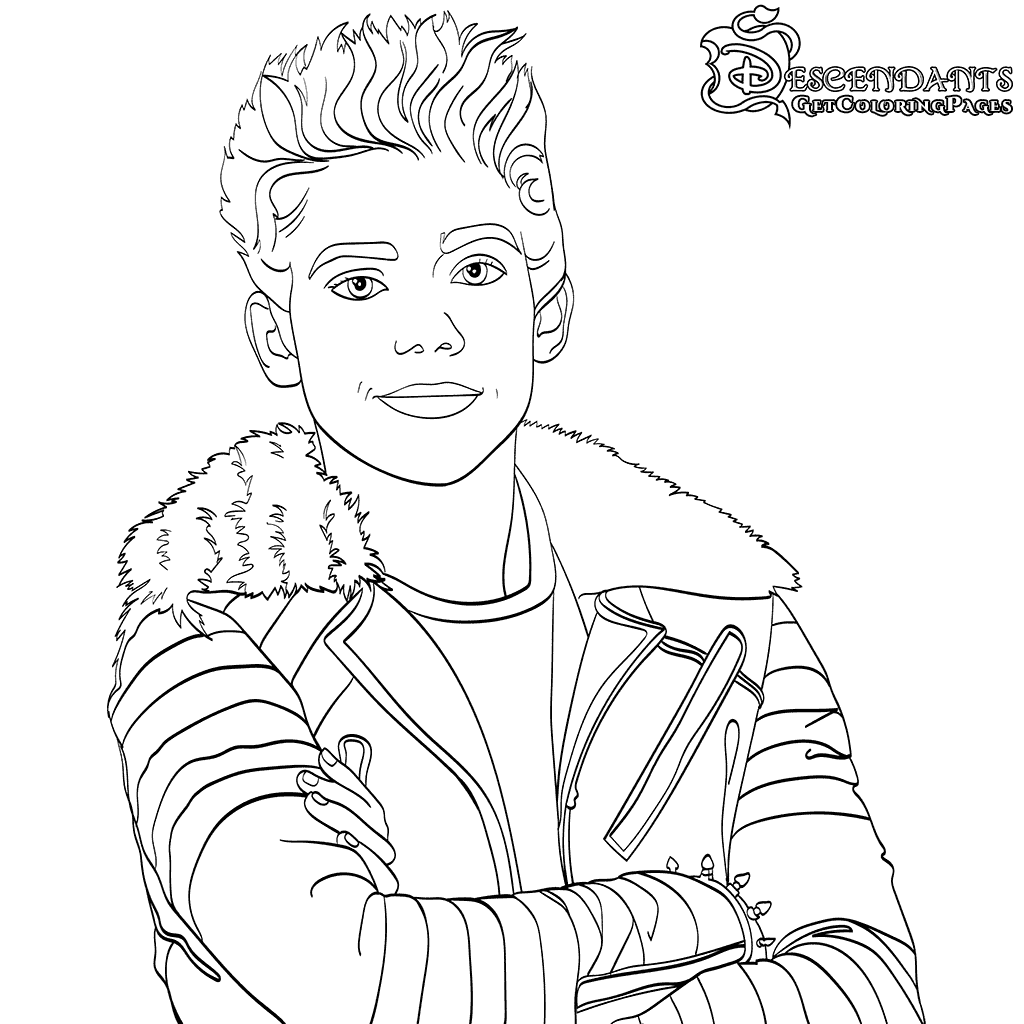 Descendants coloring pages printable