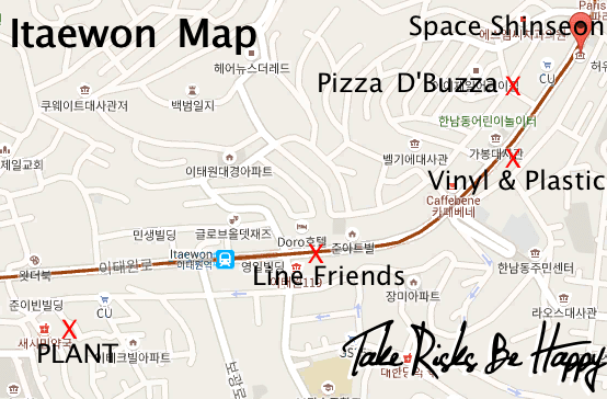 12 Must Visit In Seoul Take Risks Be Happy Itaewon Map TRBH 