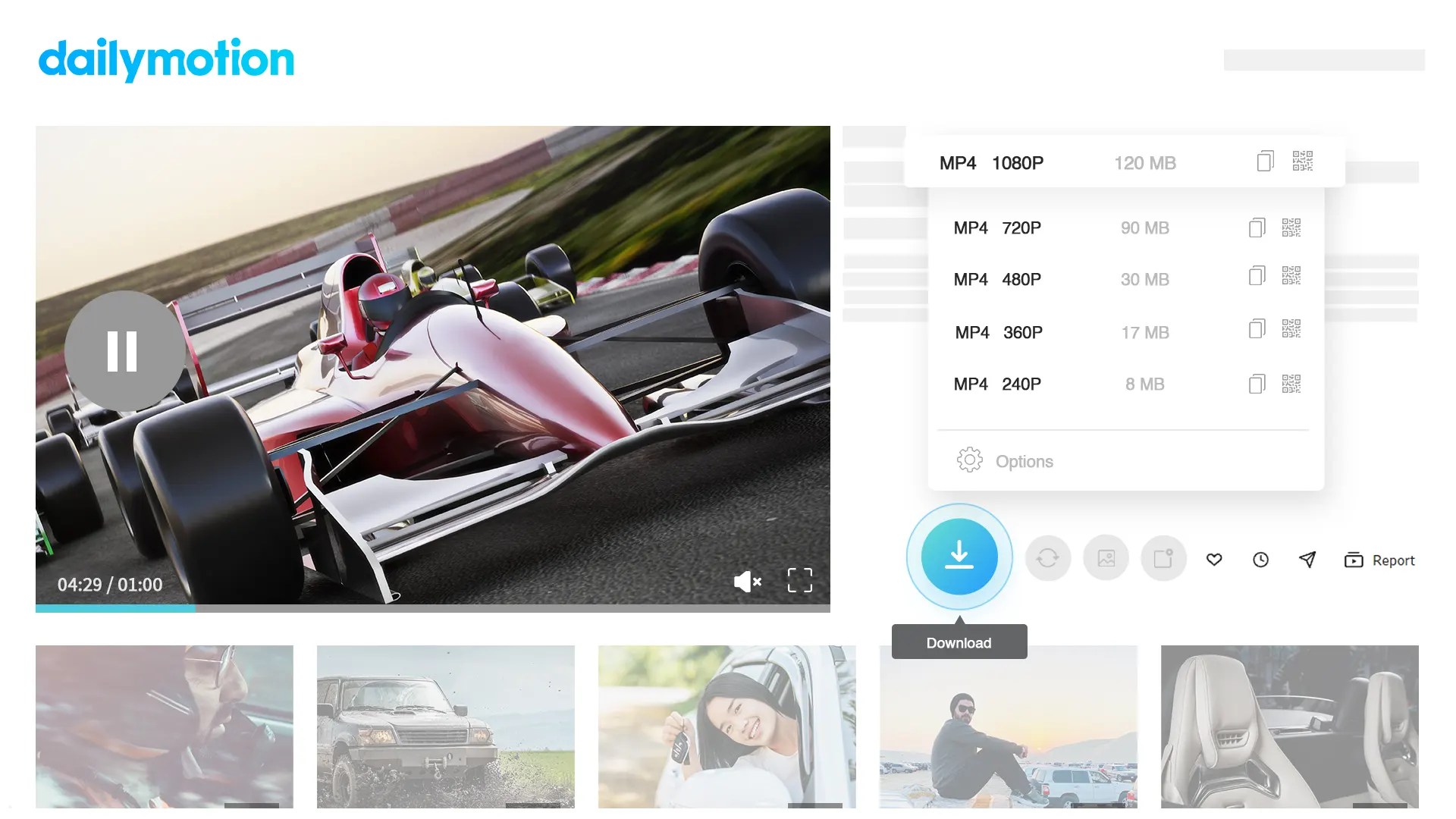 Dailymotion video downloader extension