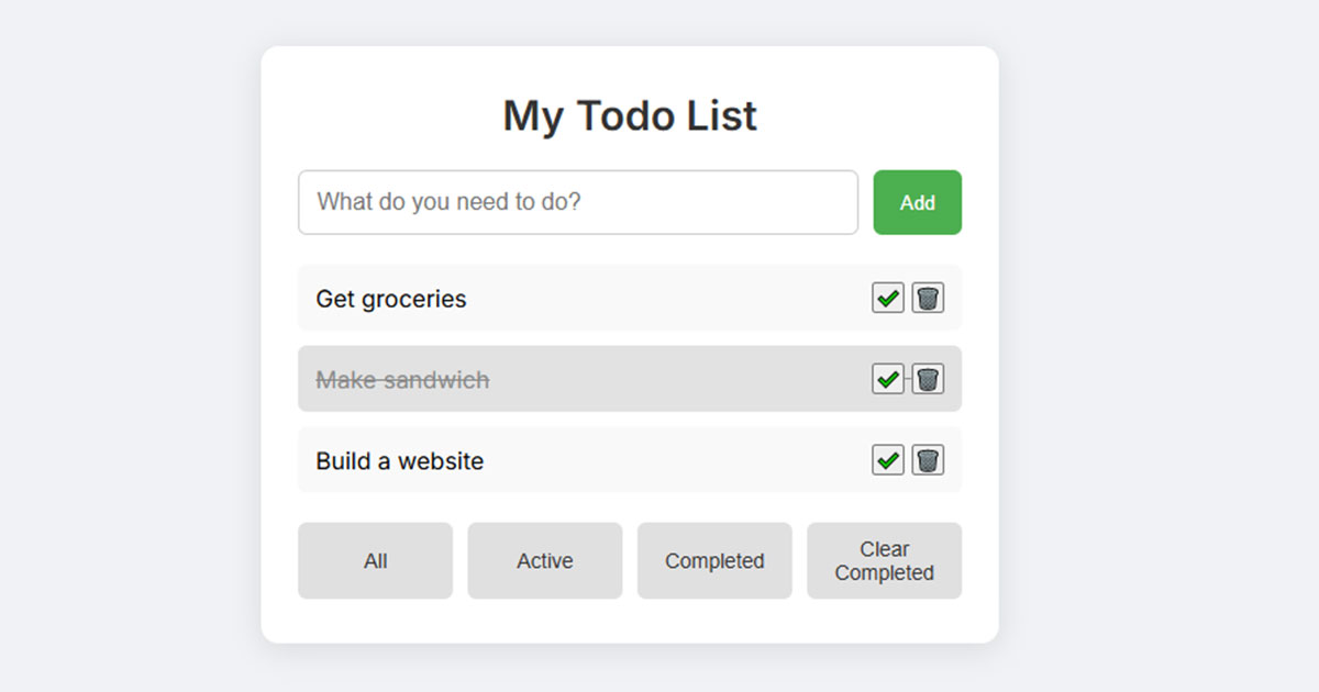 Build an Interactive Todo List in Vanilla JavaScript