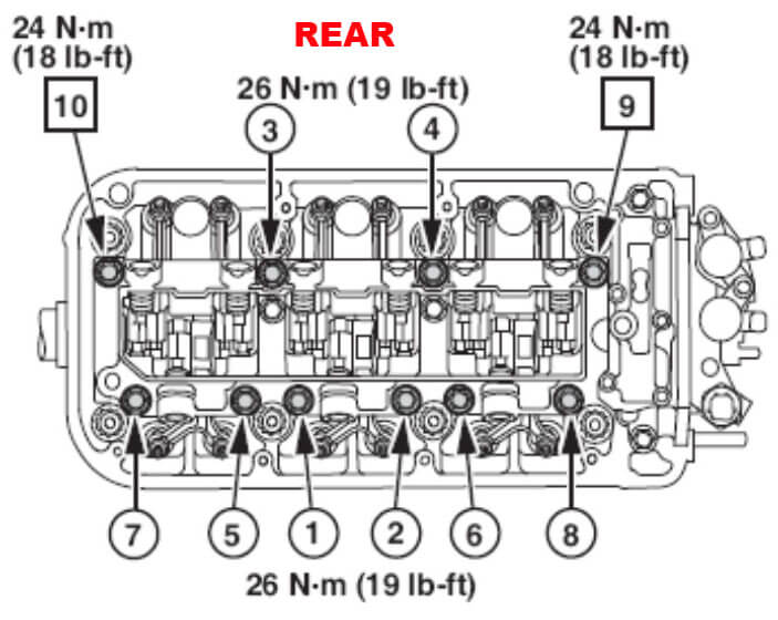 2004 honda accord v6 valve cover torque specs