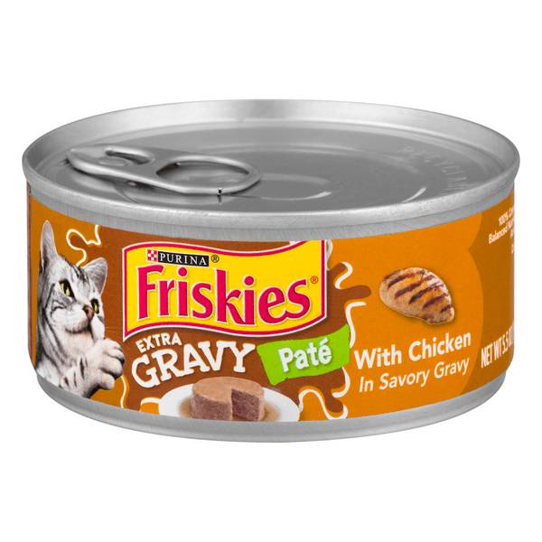Pate cat food with gravy