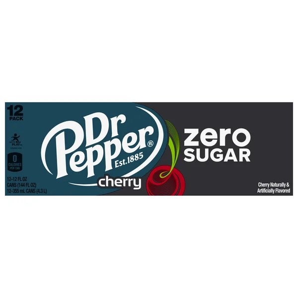 Save On Dr Pepper Zero Sugar Cherry Cola 12 Pk Order Online Delivery Stop Shop