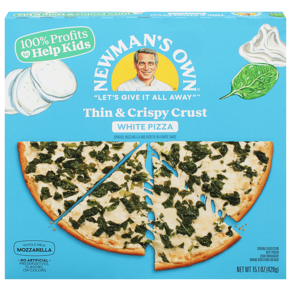 Save on newman's own white pizza with spinach thin & crispy crust order