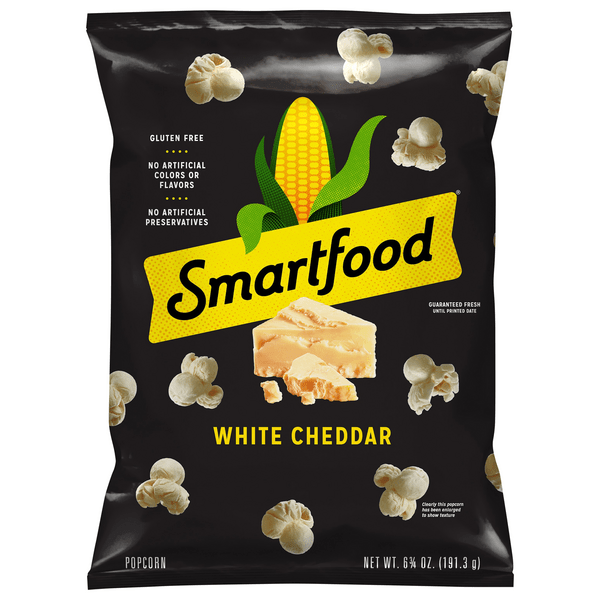 Popcorn is a great natural source of fibre, so why not make your own for a snack and great to make with kids? Save On Smartfood Popcorn White Cheddar Cheese Gluten Free Order Online Delivery Martin S