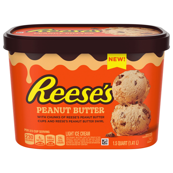 Save on reese's ice cream peanut butter cups light order online