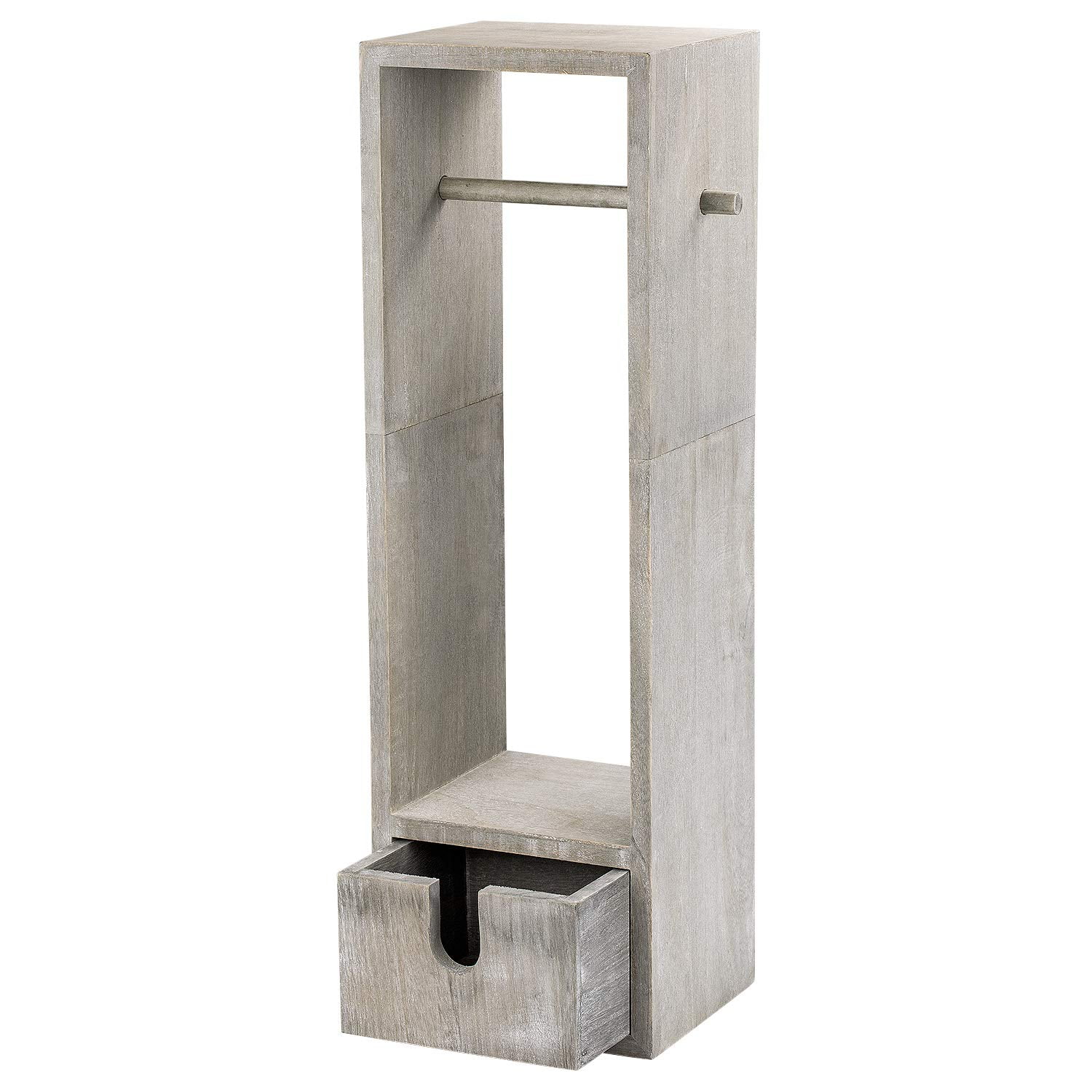 Wooden toilet paper holder, 6-rolls holder stand, dispenser with