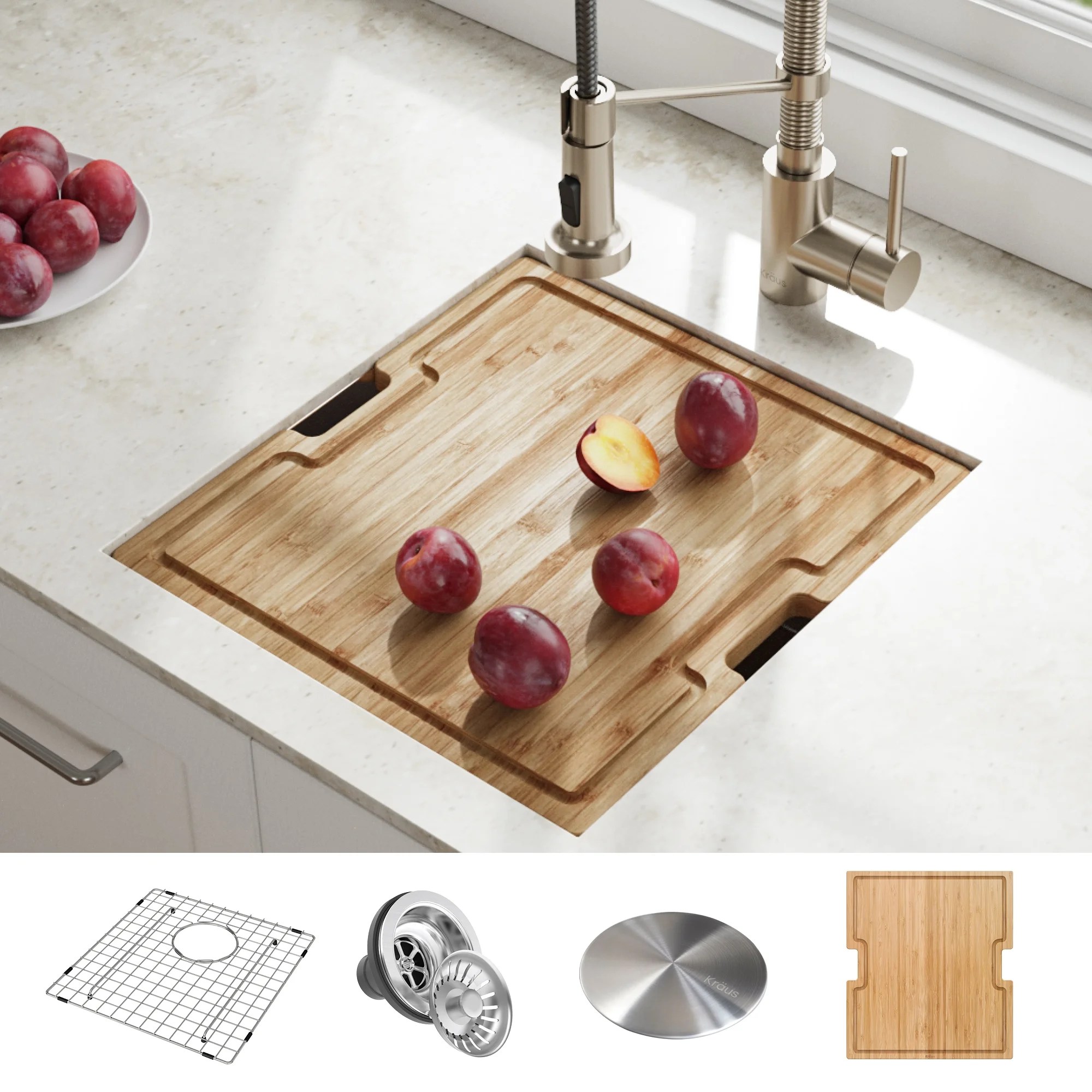 BYN Kitchen Accessories Sink Dish Drainer Rack Stainless ...