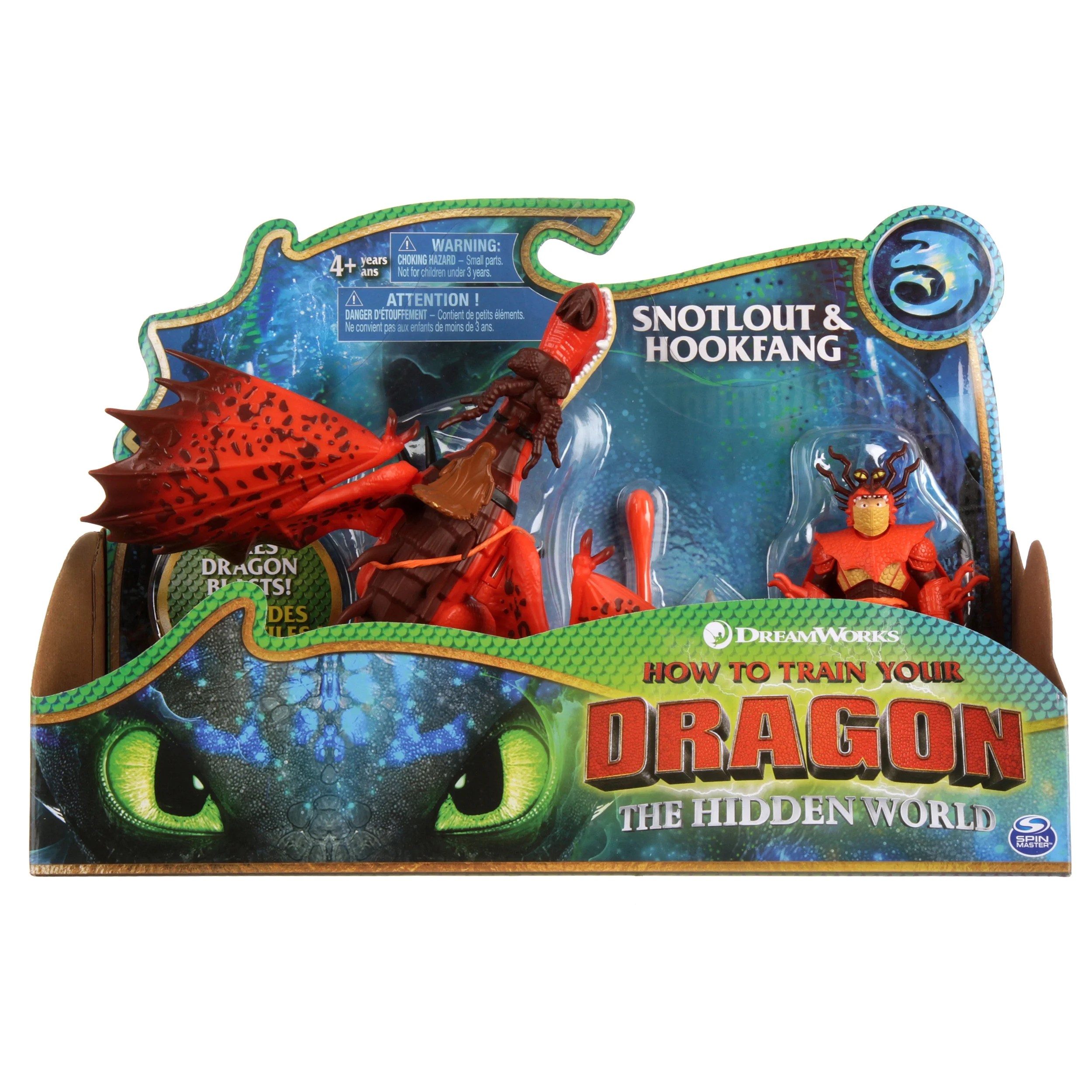 photo How To Train Your Dragon Toys Hookfang dreamworks dragons hookfang and snotlout dragon with armored viking figure for kids aged 4 and up