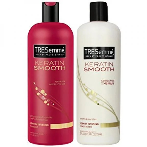 Tresemme keratin smooth infusing shampoo and conditioner, 25 ounce