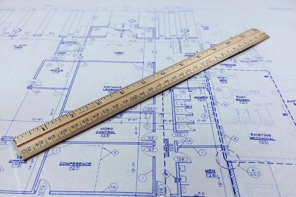architecture architectural ruler blueprint 20 inch by 30 inch laminated