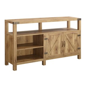 farmhouse manor park barnwood stand tvs barn door