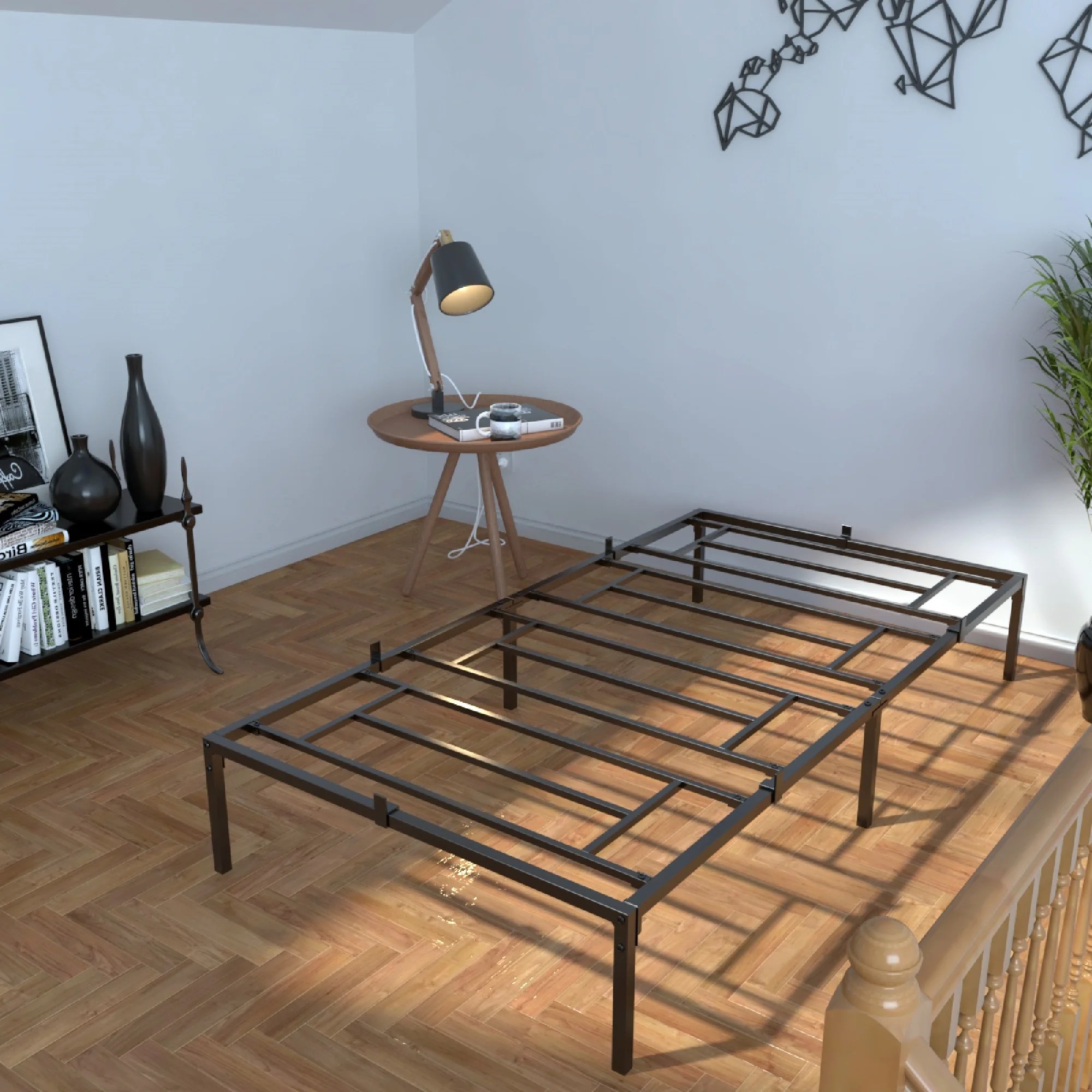 Looking to upgrade to a california king mattress? Jaxpety 14 Inch Metal Platform Bed Frame, Heavy Duty