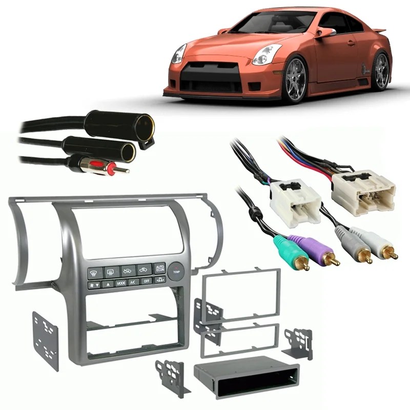 Occasionally, you will need to replace the headlamp on the infiniti g35 due to a cracked or damaged lamp, to do body work to the vehicle or to replace the stock headlamp with a high intensity or custom headlamp. Fits Infiniti G35 Coupe 2003 2004 Aftermarket Harness Radio Install Dash Kit Walmart Com