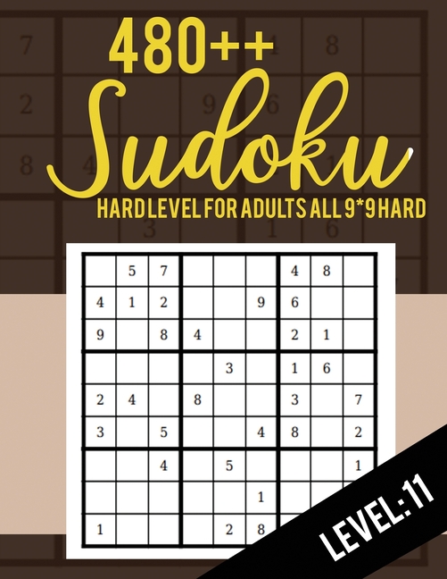 sudoku hard level for adults all 99 hard 480 sudoku