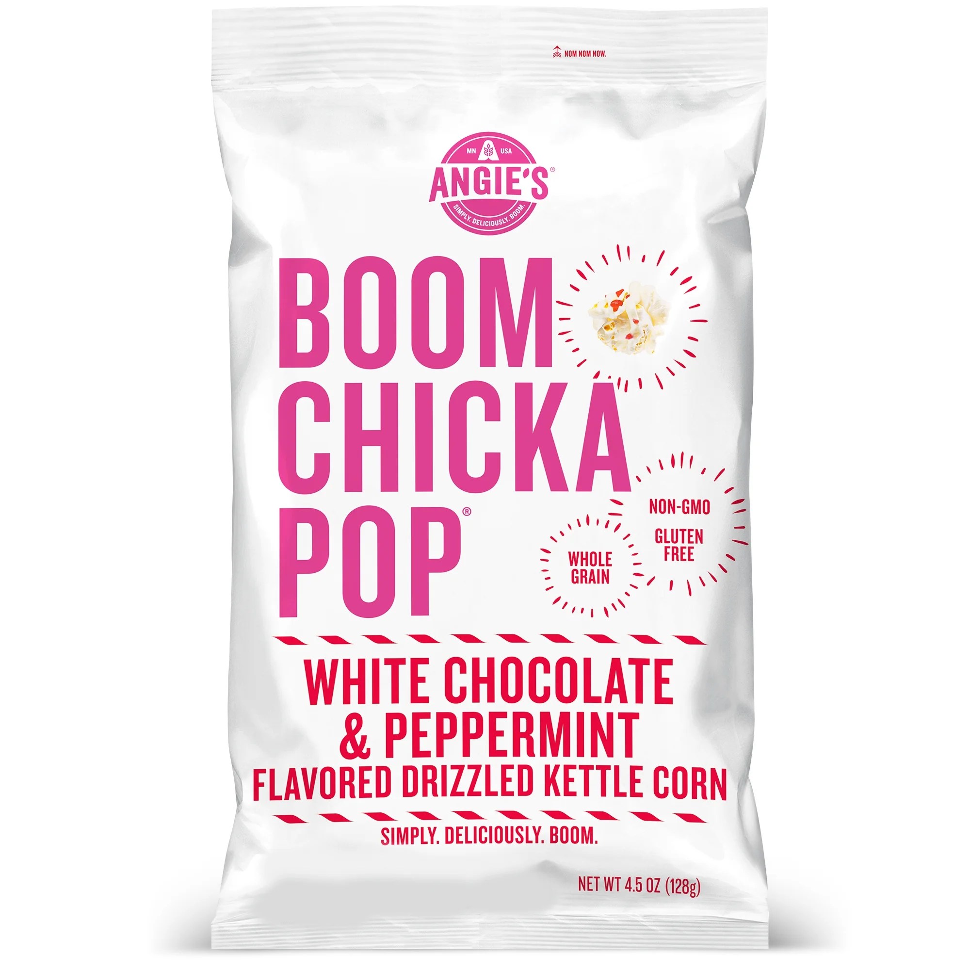 White chocolate peppermint popcorn recipe | ree drummond | food network peppermint popcorn recipe, chocolate. Angie S Boomchickapop White Chocolate Peppermint Kettle Corn 4 5 Oz Walmart Com