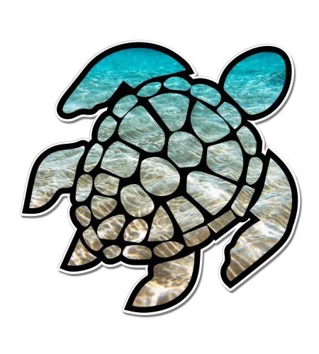 sea turtle beach ocean vinyl sticker waterproof decal sticker 5